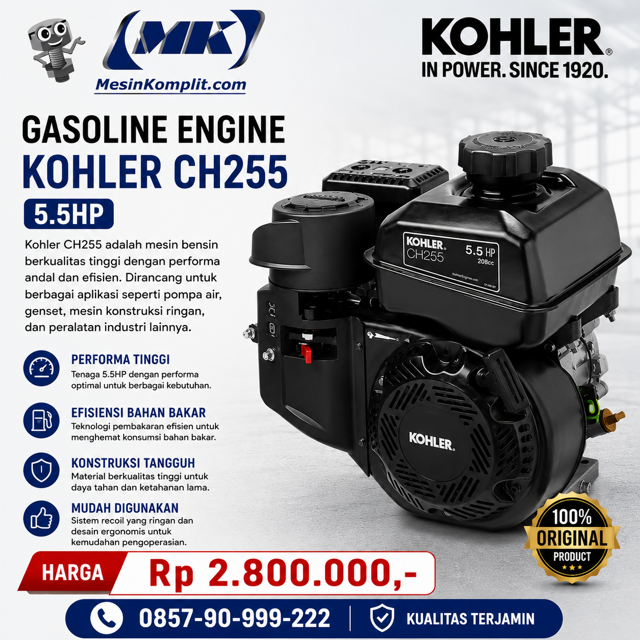 Engine Kohler CH255 ...